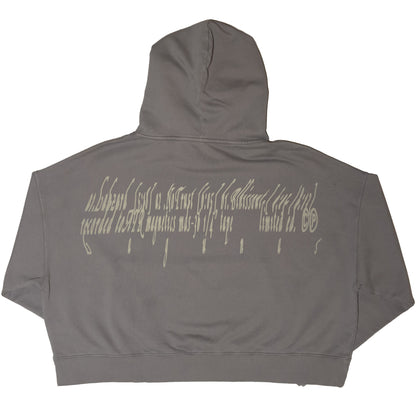 LAHZARD CROPPED HOODIE